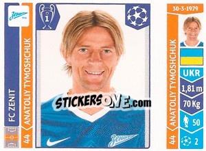 Sticker Anatoliy Tymoshchuk - UEFA Champions League 2014-2015 n. 213 - Panini