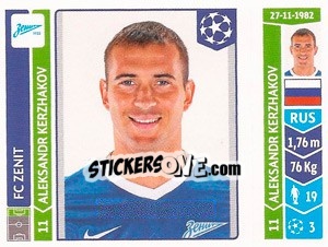 Sticker Aleksandr Kerzhakov - UEFA Champions League 2014-2015 n. 216 - Panini