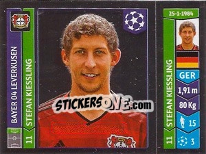 Sticker Stefan Kiessling - UEFA Champions League 2014-2015 n. 227 - Panini