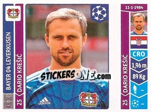 Cromo Dario Krešic - UEFA Champions League 2014-2015 n. 228 - Panini