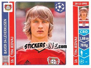 Sticker Tin Jedvaj - UEFA Champions League 2014-2015 n. 230 - Panini