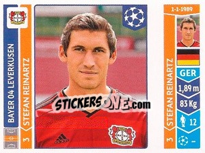 Sticker Stefan Reinartz - UEFA Champions League 2014-2015 n. 231 - Panini