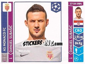 Cromo Danijel Subašic - UEFA Champions League 2014-2015 - Panini