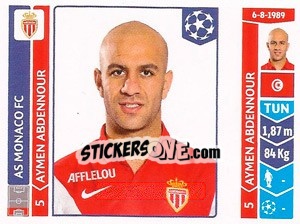 Sticker Aymen Abdennour - UEFA Champions League 2014-2015 - Panini