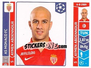 Cromo Aymen Abdennour - UEFA Champions League 2014-2015 - Panini