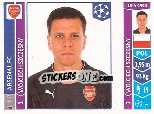 Sticker Wojciech Szczęsny - UEFA Champions League 2014-2015 n. 253 - Panini