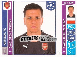 Cromo Wojciech Szczęsny - UEFA Champions League 2014-2015 - Panini