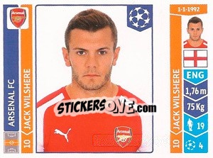 Sticker Jack Wilshere - UEFA Champions League 2014-2015 n. 258 - Panini