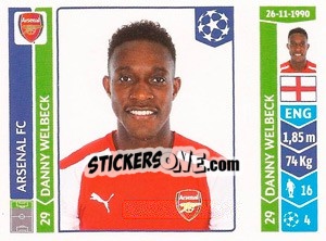 Cromo Danny Welbeck - UEFA Champions League 2014-2015 - Panini