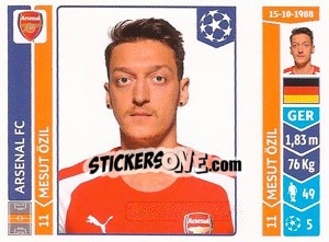 Sticker Mesut Özil - UEFA Champions League 2014-2015 n. 263 - Panini