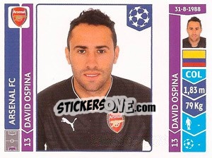 Cromo David Ospina - UEFA Champions League 2014-2015 - Panini