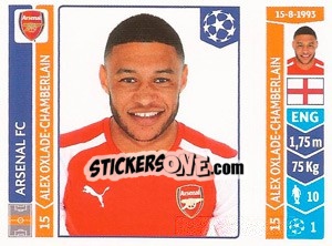 Sticker Alex Oxlade-Chamberlain - UEFA Champions League 2014-2015 n. 269 - Panini