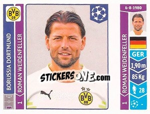 Cromo Roman Weidenfeller - UEFA Champions League 2014-2015 n. 271 - Panini