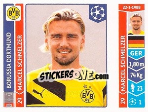 Sticker Marcel Schmelzer - UEFA Champions League 2014-2015 n. 275 - Panini