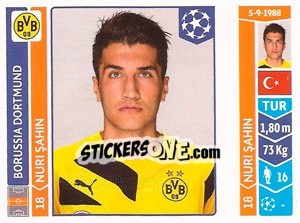 Sticker Nuri Sahin - UEFA Champions League 2014-2015 n. 277 - Panini