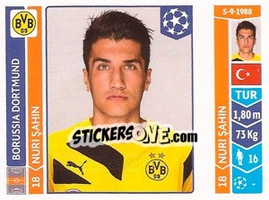 Sticker Nuri Sahin - UEFA Champions League 2014-2015 - Panini