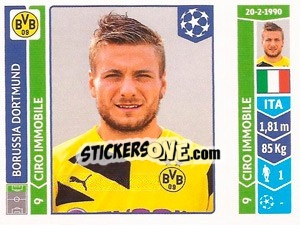 Sticker Ciro Immobile - UEFA Champions League 2014-2015 n. 281 - Panini