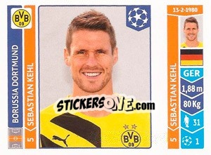 Sticker Sebastian Kehl - UEFA Champions League 2014-2015 n. 284 - Panini