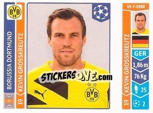 Sticker Kevin Großkreutz - UEFA Champions League 2014-2015 n. 285 - Panini