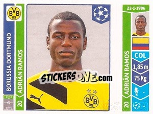 Sticker Adrián Ramos - UEFA Champions League 2014-2015 n. 288 - Panini