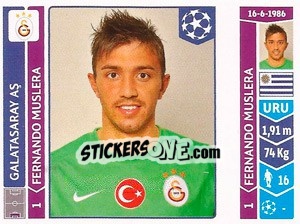 Sticker Fernando Muslera - UEFA Champions League 2014-2015 - Panini