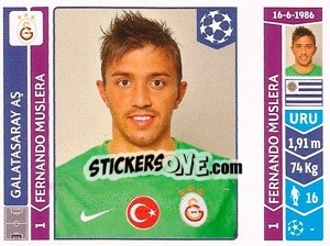 Sticker Fernando Muslera - UEFA Champions League 2014-2015 n. 289 - Panini