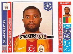 Cromo Aurélien Chedjou - UEFA Champions League 2014-2015 - Panini