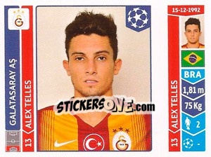 Sticker Alex Telles - UEFA Champions League 2014-2015 n. 293 - Panini