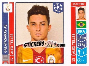 Cromo Alex Telles - UEFA Champions League 2014-2015 - Panini