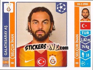 Sticker Selçuk Inan - UEFA Champions League 2014-2015 - Panini