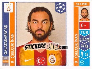 Sticker Selçuk Inan - UEFA Champions League 2014-2015 n. 294 - Panini