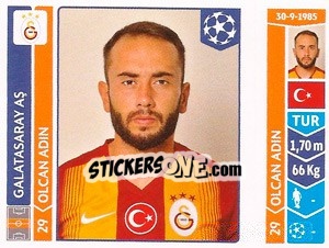 Sticker Olcan Adin - UEFA Champions League 2014-2015 - Panini