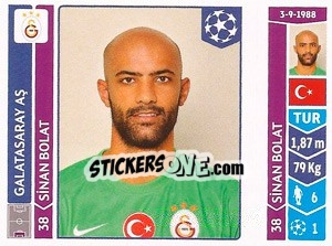 Sticker Sinan Bolat - UEFA Champions League 2014-2015 n. 300 - Panini