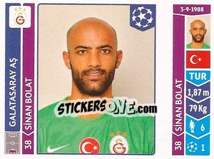 Cromo Sinan Bolat - UEFA Champions League 2014-2015 - Panini