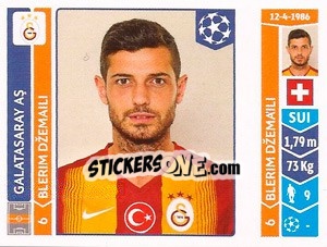 Sticker Blerim Dzemaili - UEFA Champions League 2014-2015 n. 302 - Panini