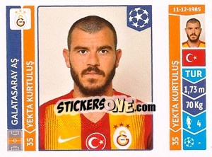 Figurina Yekta Kurtuluş - UEFA Champions League 2014-2015 n. 303 - Panini