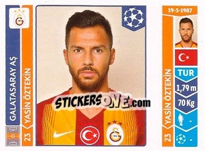 Sticker Yasin Öztekin - UEFA Champions League 2014-2015 - Panini