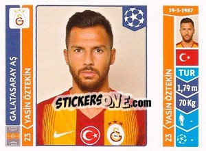 Sticker Yasin Öztekin - UEFA Champions League 2014-2015 n. 304 - Panini