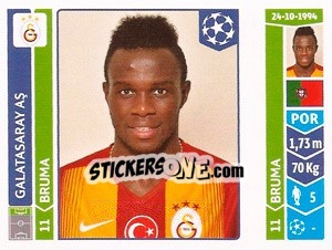Sticker Bruma - UEFA Champions League 2014-2015 n. 305 - Panini