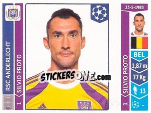 Sticker Silvio Proto - UEFA Champions League 2014-2015 - Panini