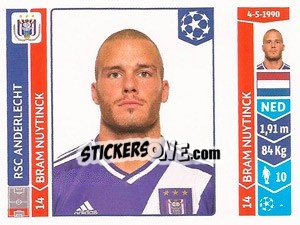 Sticker Bram Nuytinck - UEFA Champions League 2014-2015 n. 310 - Panini