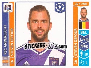 Sticker Steven Defour - UEFA Champions League 2014-2015 n. 313 - Panini