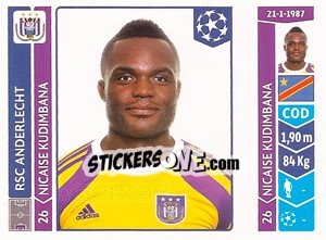 Figurina Nicaise Kudimbana - UEFA Champions League 2014-2015 n. 318 - Panini