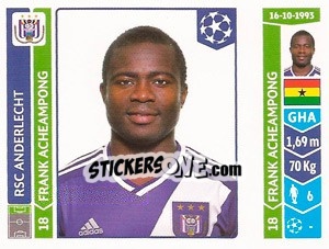 Sticker Frank Acheampong - UEFA Champions League 2014-2015 n. 323 - Panini