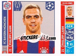 Sticker Philipp Lahm - UEFA Champions League 2014-2015 n. 346 - Panini
