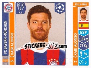 Sticker Xabi Alonso - UEFA Champions League 2014-2015 n. 350 - Panini