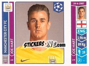 Sticker Joe Hart - UEFA Champions League 2014-2015 n. 363 - Panini