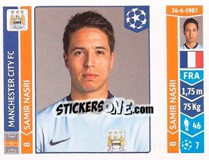 Sticker Samir Nasri - UEFA Champions League 2014-2015 n. 370 - Panini