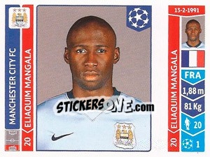 Sticker Eliaquim Mangala - UEFA Champions League 2014-2015 n. 375 - Panini