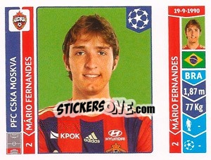 Sticker Mário Fernandes - UEFA Champions League 2014-2015 - Panini